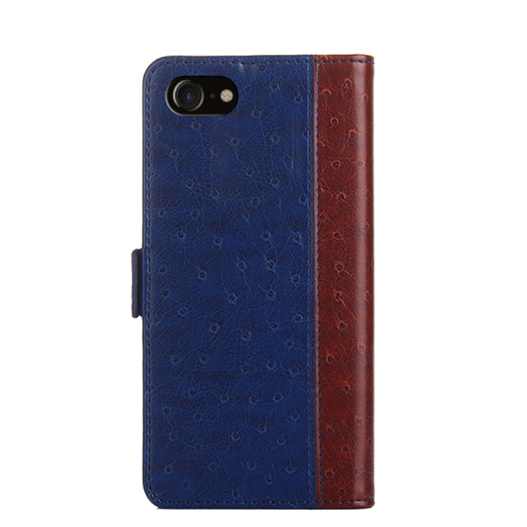 For iPhone SE 2022 / SE 2020 Ostrich Texture  Horizontal Flip Leather Case with Holder & Card Slots & Wallet