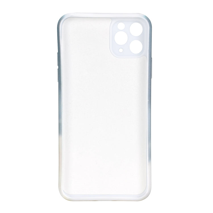 For iPhone 11 Pro Max TPU Straight Edge Watercolor Pattern Protective Case