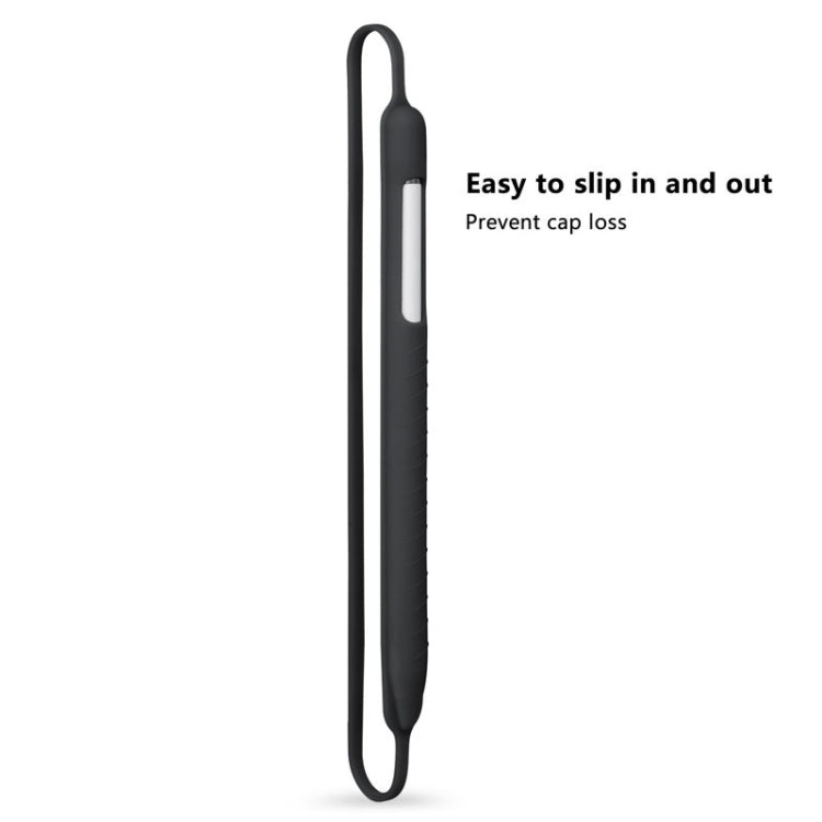 Pure Color Silicone Anti-lost Stylus Protective Case for Apple Pencil 1 / 2