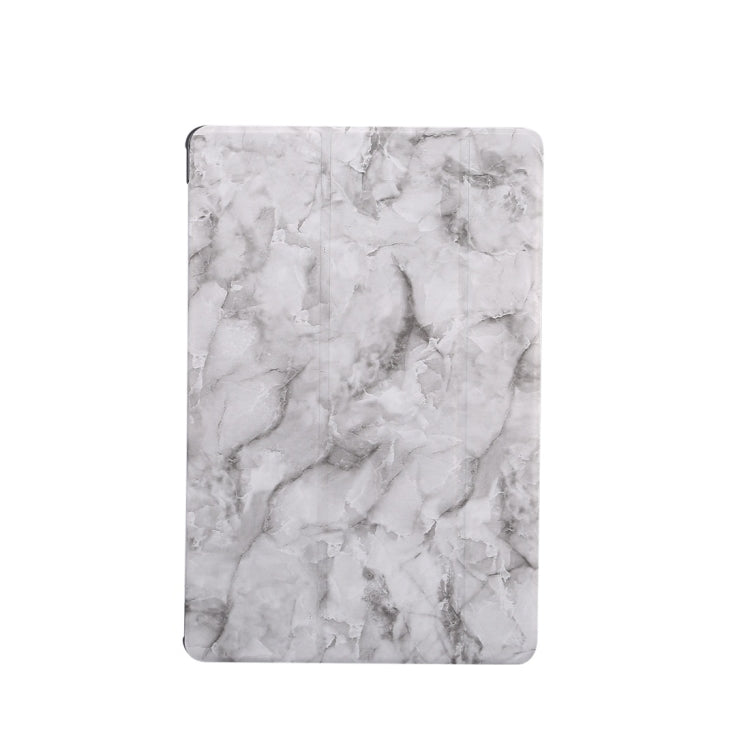 For Galaxy Tab S6 10.5 T860 Marble Texture Pattern Horizontal Flip Leather Case, with Three-folding Holder & Sleep / Wake-up Function