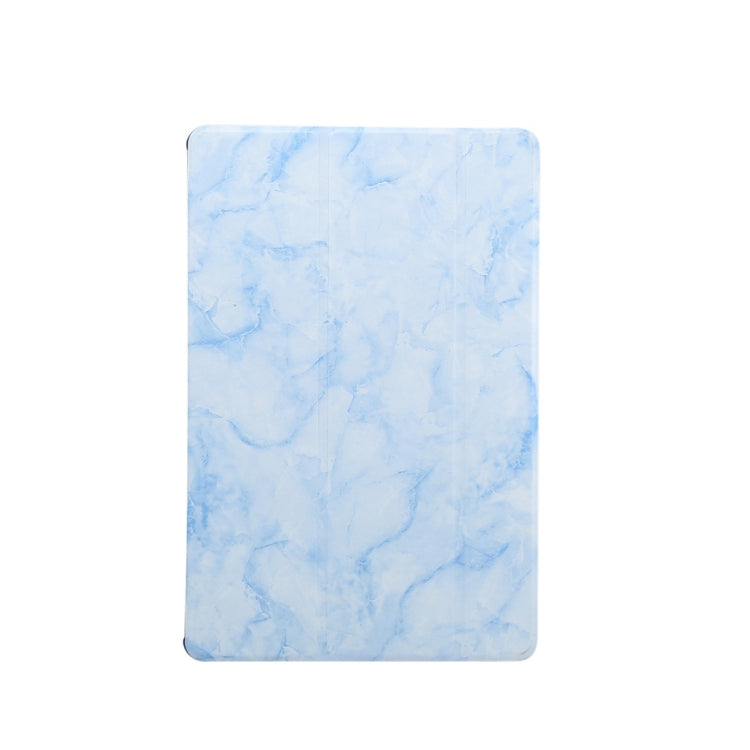 For Galaxy Tab S6 10.5 T860 Marble Texture Pattern Horizontal Flip Leather Case, with Three-folding Holder & Sleep / Wake-up Function