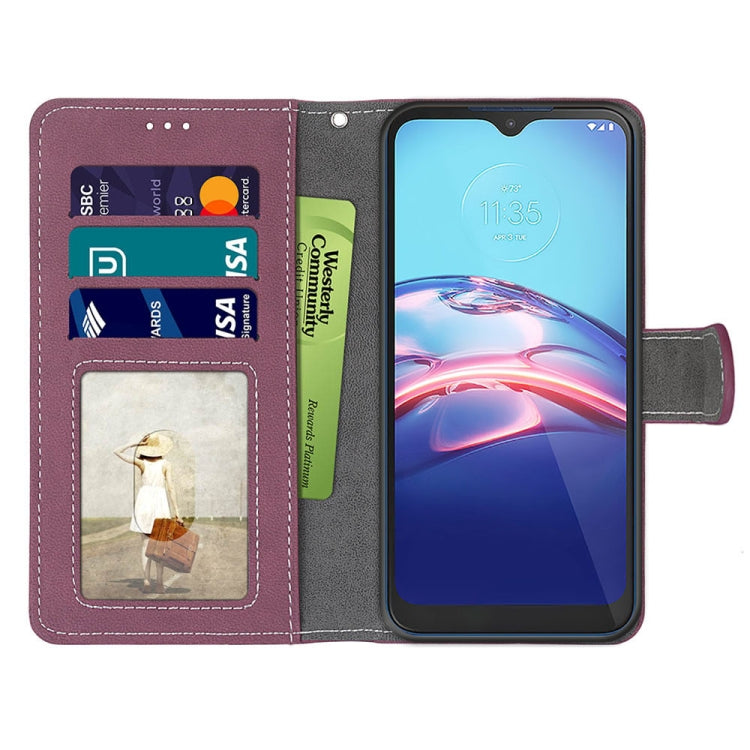 For Motorola Moto E (2020) Retro Frosted Horizontal Flip PU Leather Case with Holder & Card Slots & Wallet & Photo Frame