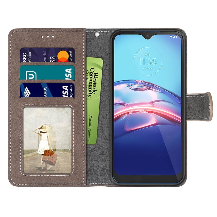 For Motorola Moto E (2020) Retro Frosted Horizontal Flip PU Leather Case with Holder & Card Slots & Wallet & Photo Frame