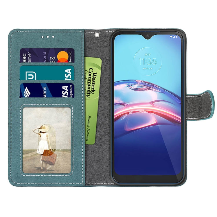 For Motorola Moto E (2020) Retro Frosted Horizontal Flip PU Leather Case with Holder & Card Slots & Wallet & Photo Frame