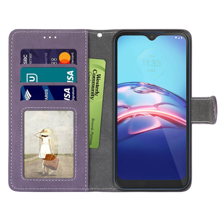 For Motorola Moto E (2020) Retro Frosted Horizontal Flip PU Leather Case with Holder & Card Slots & Wallet & Photo Frame