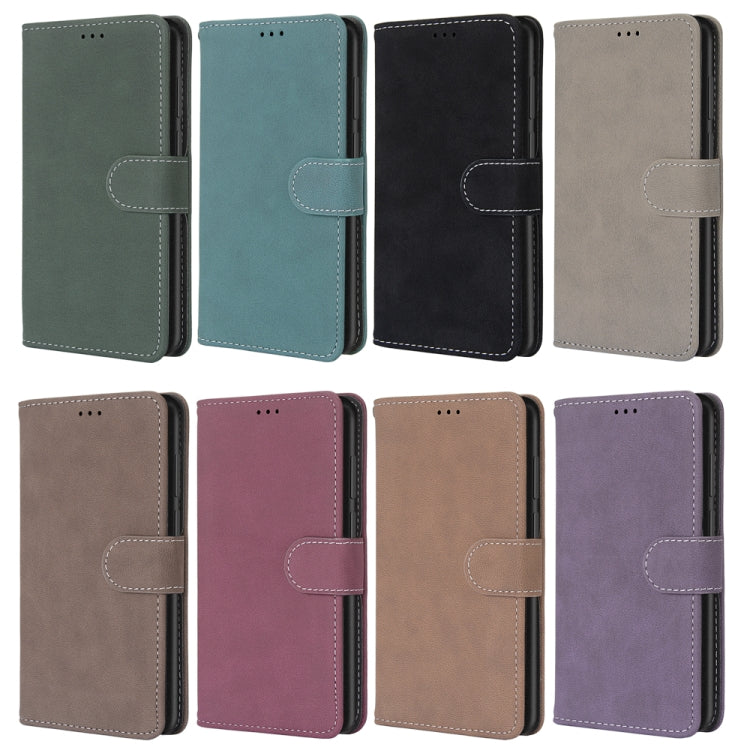 For Motorola Moto E (2020) Retro Frosted Horizontal Flip PU Leather Case with Holder & Card Slots & Wallet & Photo Frame
