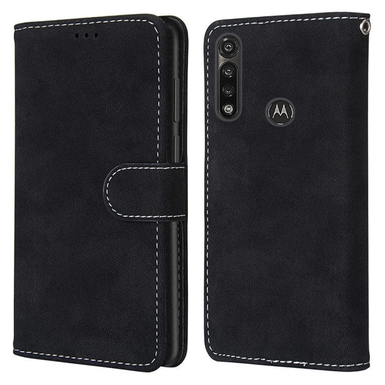 For Motorola Moto G Power(2020) Retro Frosted Horizontal Flip PU Leather Case with Holder & Card Slots & Wallet & Photo Frame