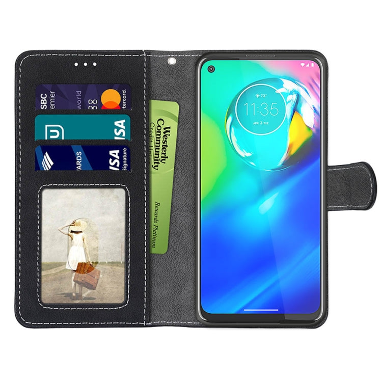 For Motorola Moto G Power(2020) Retro Frosted Horizontal Flip PU Leather Case with Holder & Card Slots & Wallet & Photo Frame