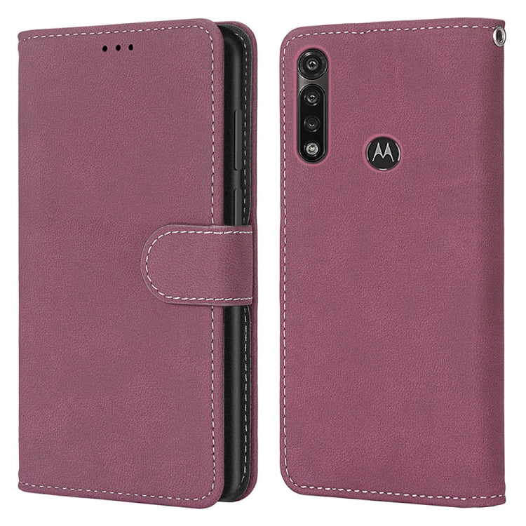 For Motorola Moto G Power(2020) Retro Frosted Horizontal Flip PU Leather Case with Holder & Card Slots & Wallet & Photo Frame