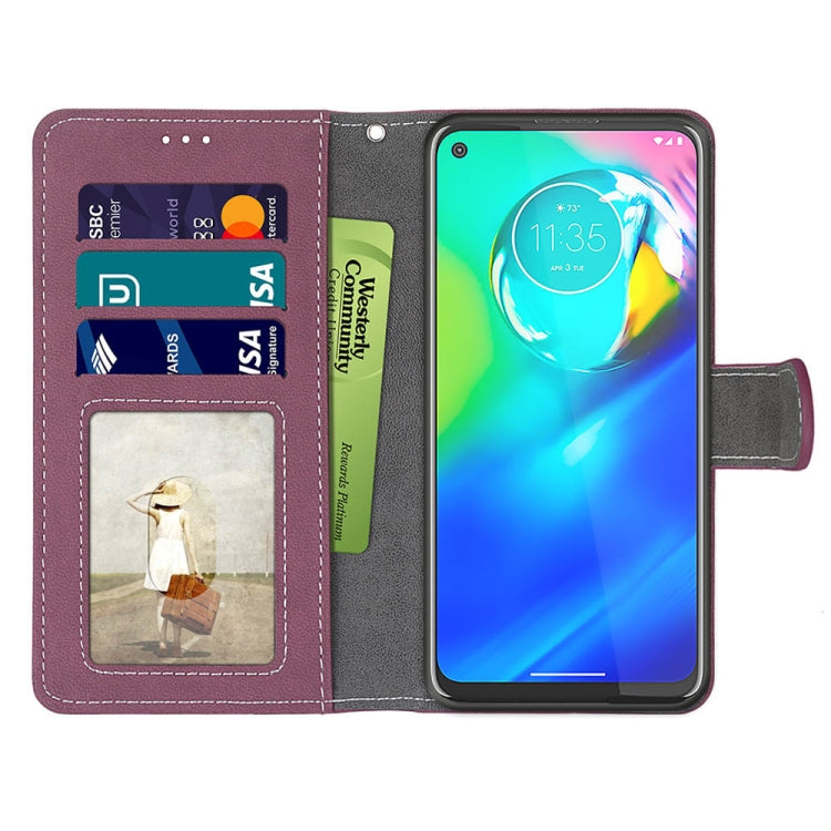 For Motorola Moto G Power(2020) Retro Frosted Horizontal Flip PU Leather Case with Holder & Card Slots & Wallet & Photo Frame