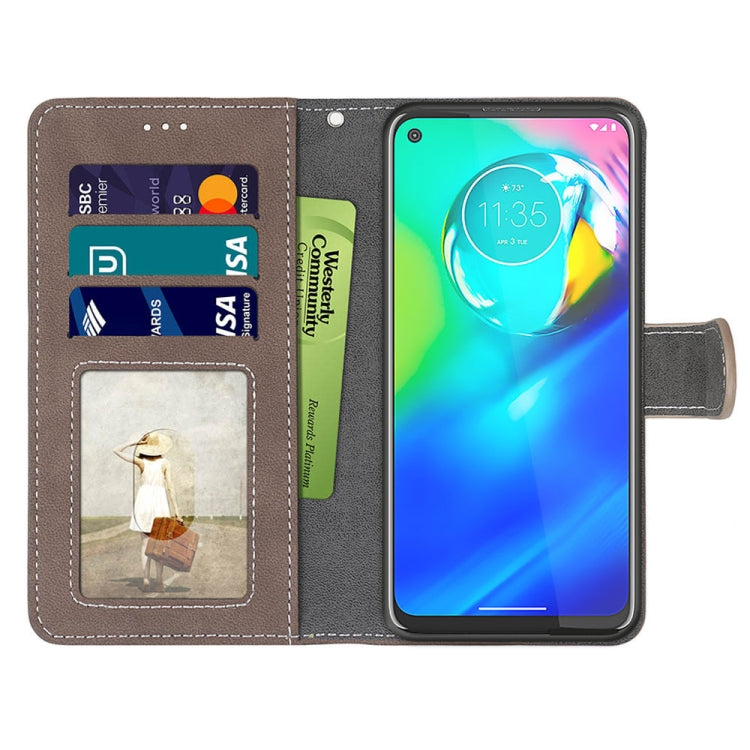 For Motorola Moto G Power(2020) Retro Frosted Horizontal Flip PU Leather Case with Holder & Card Slots & Wallet & Photo Frame