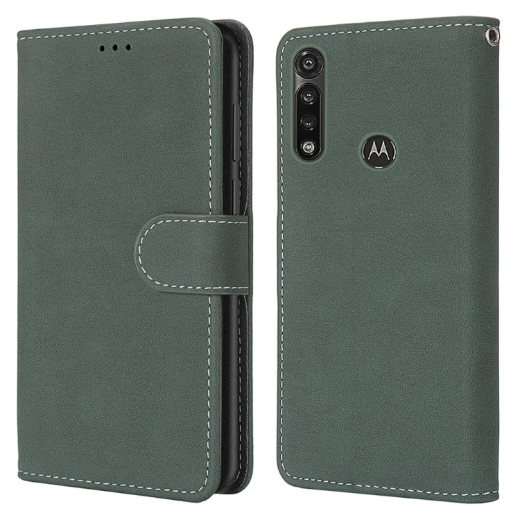 For Motorola Moto G Power(2020) Retro Frosted Horizontal Flip PU Leather Case with Holder & Card Slots & Wallet & Photo Frame