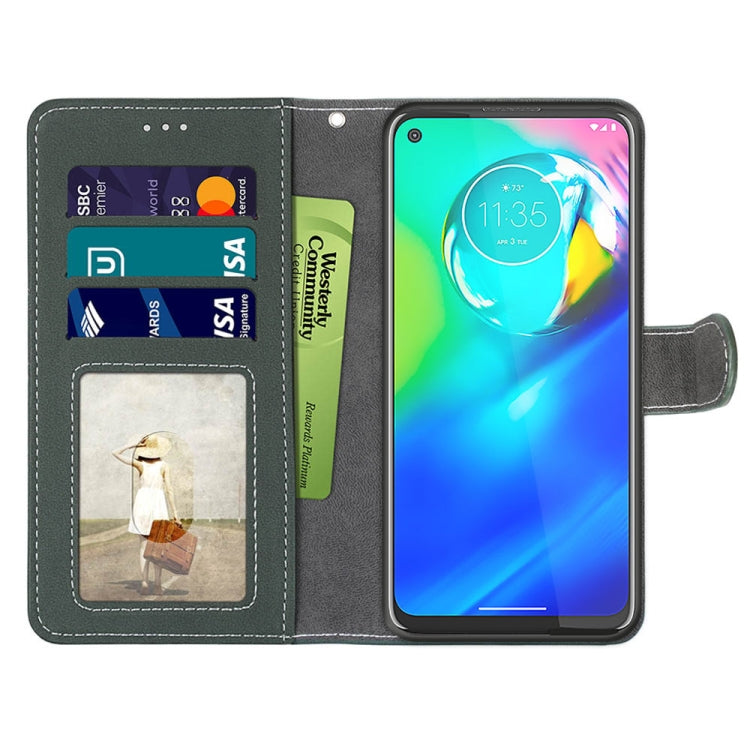 For Motorola Moto G Power(2020) Retro Frosted Horizontal Flip PU Leather Case with Holder & Card Slots & Wallet & Photo Frame