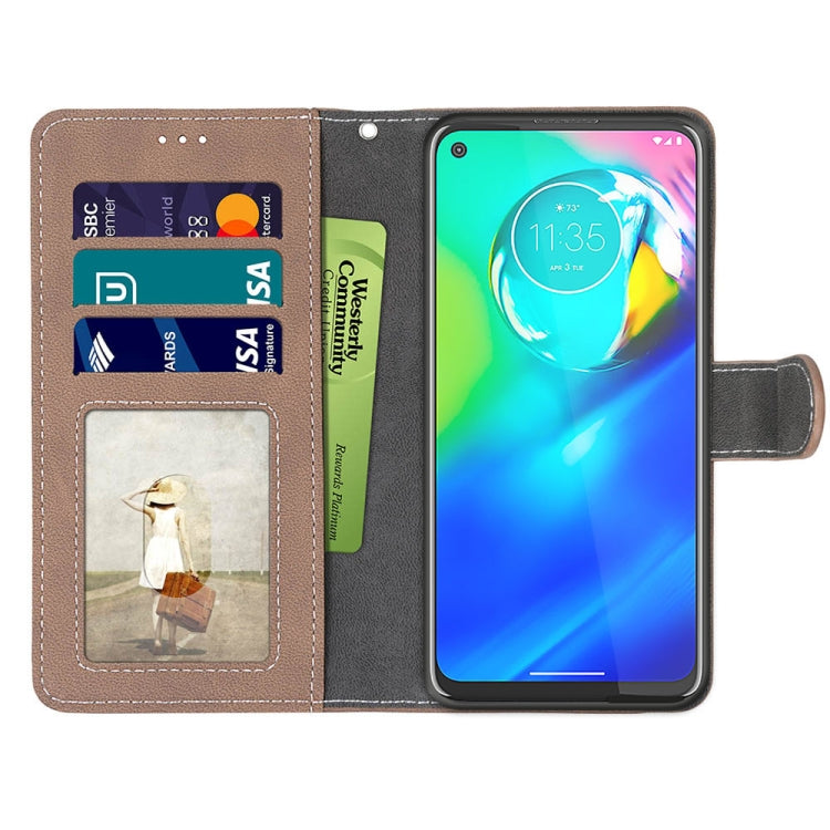 For Motorola Moto G Power(2020) Retro Frosted Horizontal Flip PU Leather Case with Holder & Card Slots & Wallet & Photo Frame