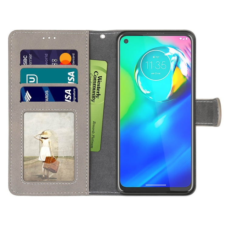 For Motorola Moto G Power(2020) Retro Frosted Horizontal Flip PU Leather Case with Holder & Card Slots & Wallet & Photo Frame