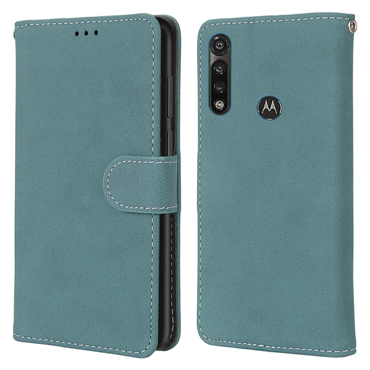 For Motorola Moto G Power(2020) Retro Frosted Horizontal Flip PU Leather Case with Holder & Card Slots & Wallet & Photo Frame