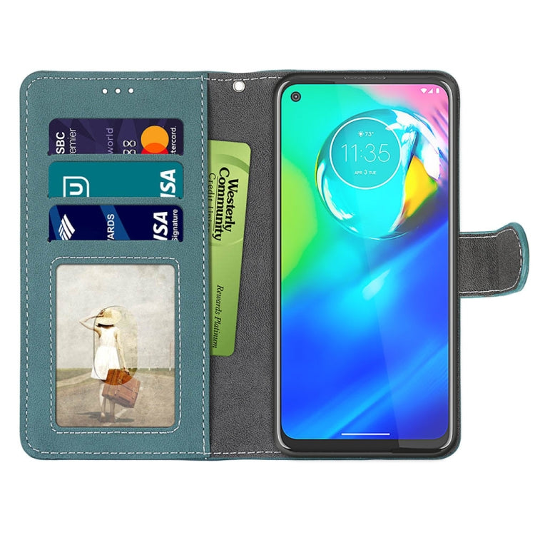 For Motorola Moto G Power(2020) Retro Frosted Horizontal Flip PU Leather Case with Holder & Card Slots & Wallet & Photo Frame
