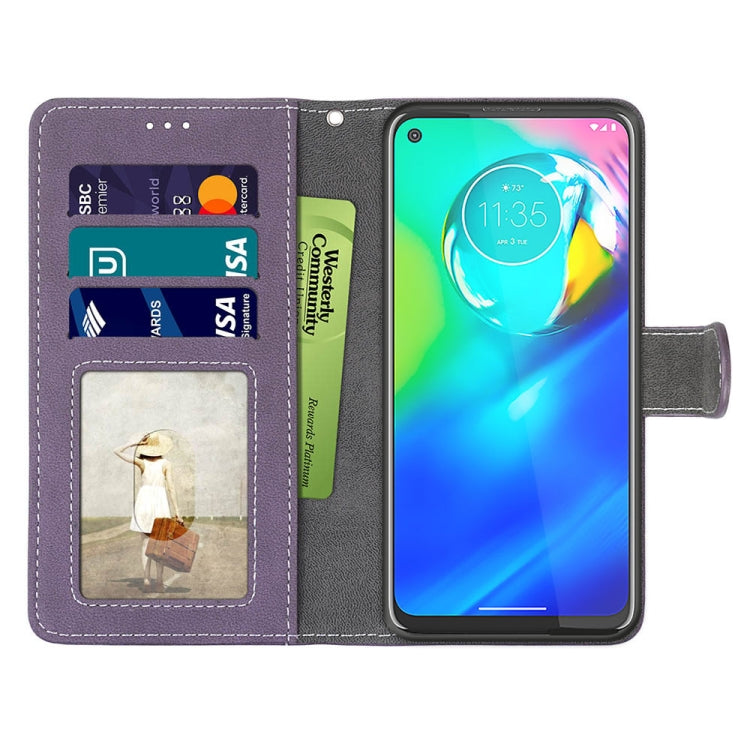 For Motorola Moto G Power(2020) Retro Frosted Horizontal Flip PU Leather Case with Holder & Card Slots & Wallet & Photo Frame