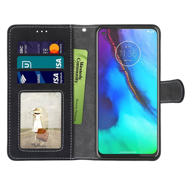 For Motorola Moto G Stylus(2020) Retro Frosted Horizontal Flip PU Leather Case with Holder & Card Slots & Wallet & Photo Frame