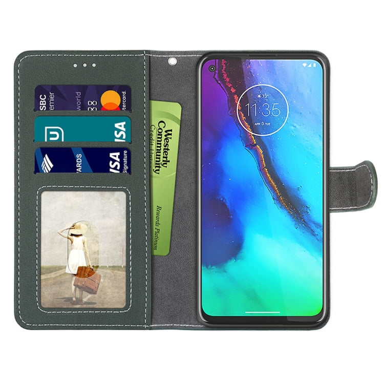 For Motorola Moto G Stylus(2020) Retro Frosted Horizontal Flip PU Leather Case with Holder & Card Slots & Wallet & Photo Frame