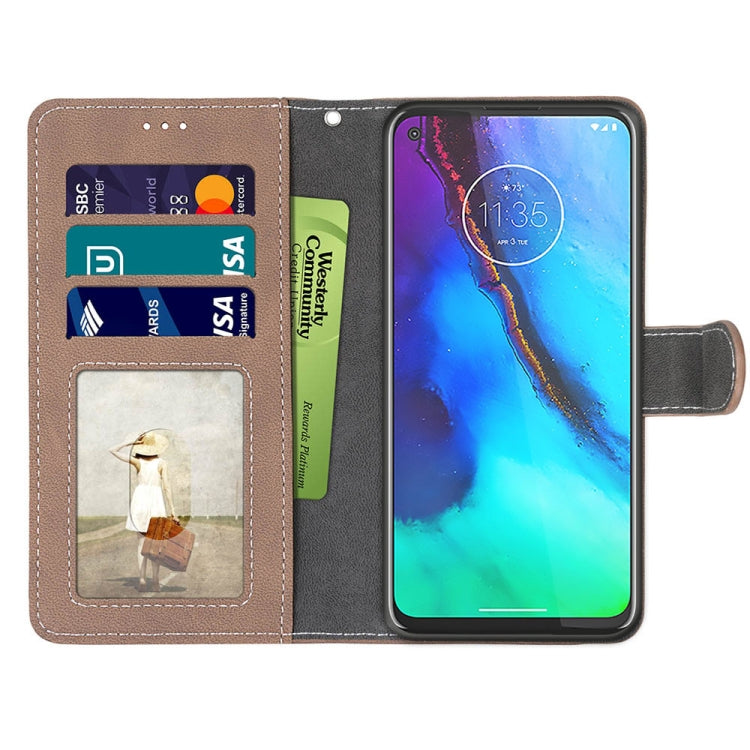 For Motorola Moto G Stylus(2020) Retro Frosted Horizontal Flip PU Leather Case with Holder & Card Slots & Wallet & Photo Frame