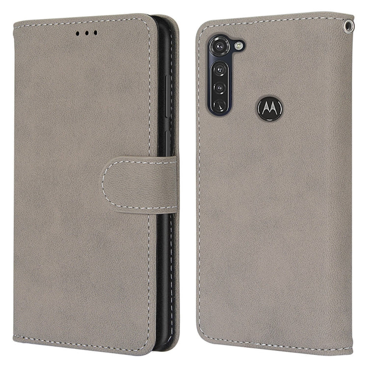 For Motorola Moto G Stylus(2020) Retro Frosted Horizontal Flip PU Leather Case with Holder & Card Slots & Wallet & Photo Frame