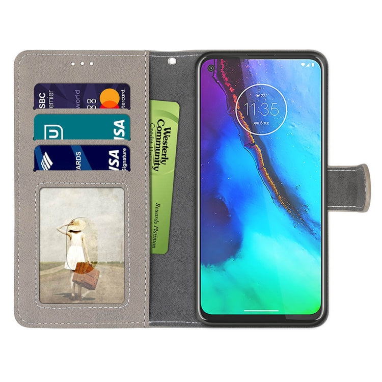 For Motorola Moto G Stylus(2020) Retro Frosted Horizontal Flip PU Leather Case with Holder & Card Slots & Wallet & Photo Frame