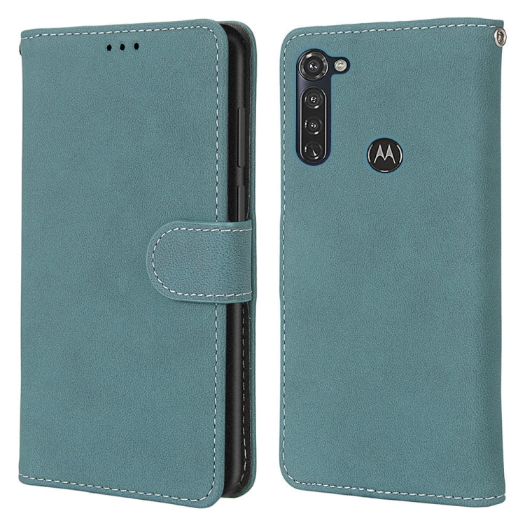 For Motorola Moto G Stylus(2020) Retro Frosted Horizontal Flip PU Leather Case with Holder & Card Slots & Wallet & Photo Frame
