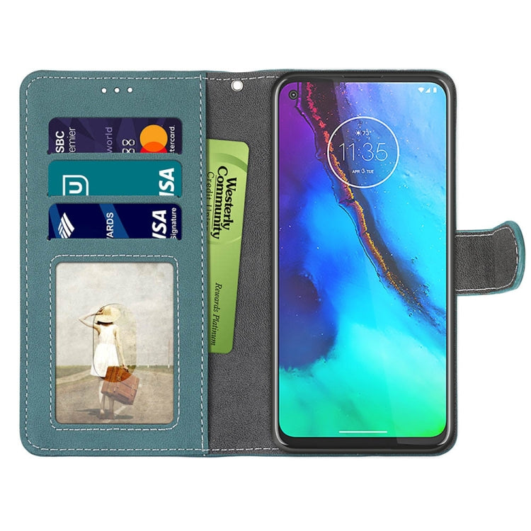 For Motorola Moto G Stylus(2020) Retro Frosted Horizontal Flip PU Leather Case with Holder & Card Slots & Wallet & Photo Frame