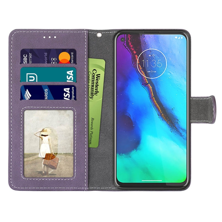 For Motorola Moto G Stylus(2020) Retro Frosted Horizontal Flip PU Leather Case with Holder & Card Slots & Wallet & Photo Frame
