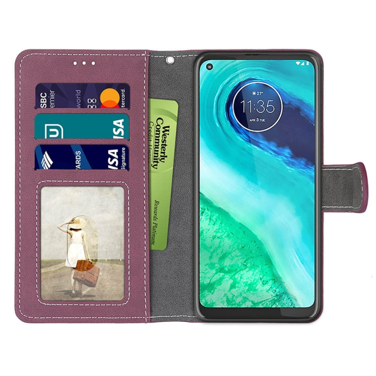For Motorola Moto G8 Retro Frosted Horizontal Flip PU Leather Case with Holder & Card Slots & Wallet & Photo Frame