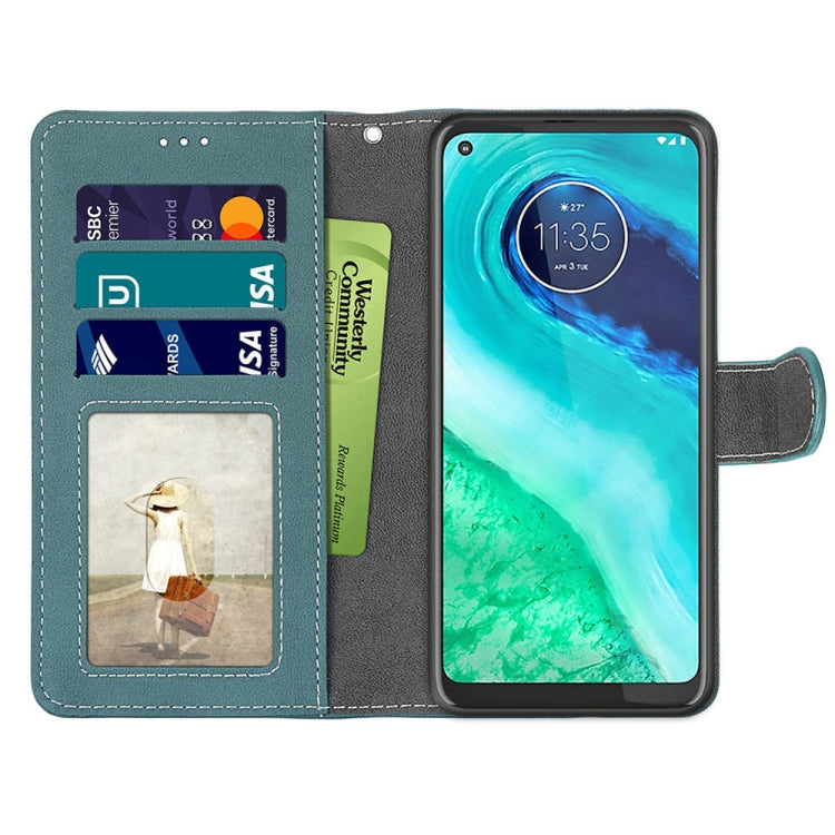 For Motorola Moto G8 Retro Frosted Horizontal Flip PU Leather Case with Holder & Card Slots & Wallet & Photo Frame