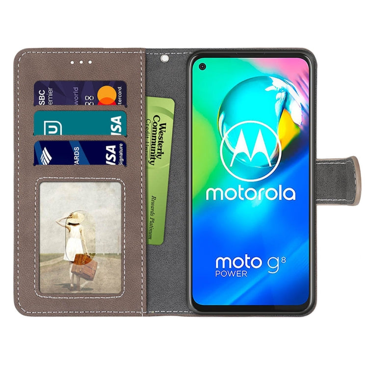 For Motorola Moto G8 Power Retro Frosted Horizontal Flip PU Leather Case with Holder & Card Slots & Wallet & Photo Frame