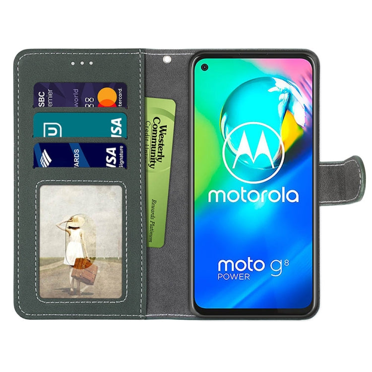 For Motorola Moto G8 Power Retro Frosted Horizontal Flip PU Leather Case with Holder & Card Slots & Wallet & Photo Frame
