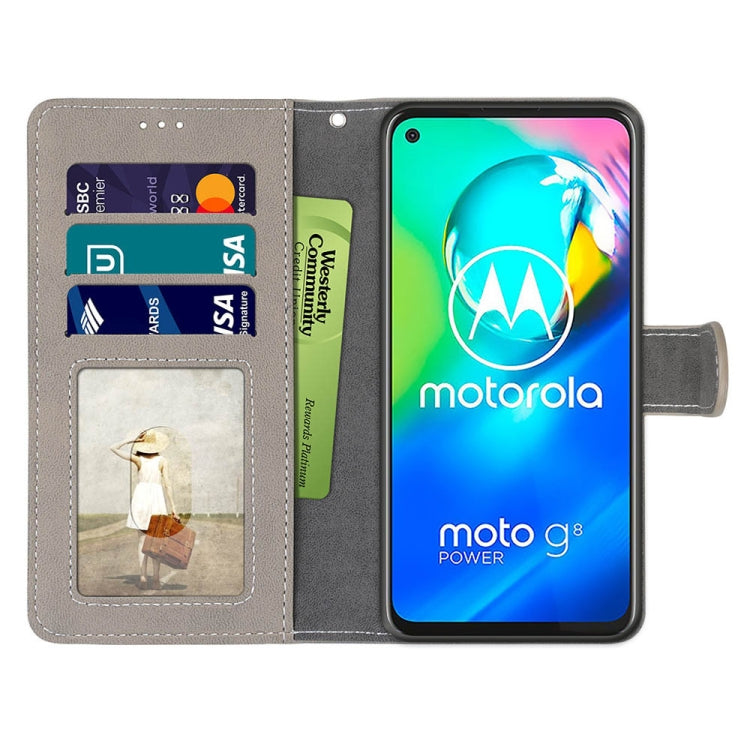 For Motorola Moto G8 Power Retro Frosted Horizontal Flip PU Leather Case with Holder & Card Slots & Wallet & Photo Frame