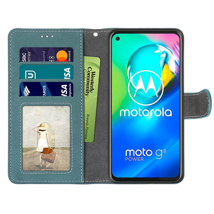 For Motorola Moto G8 Power Retro Frosted Horizontal Flip PU Leather Case with Holder & Card Slots & Wallet & Photo Frame