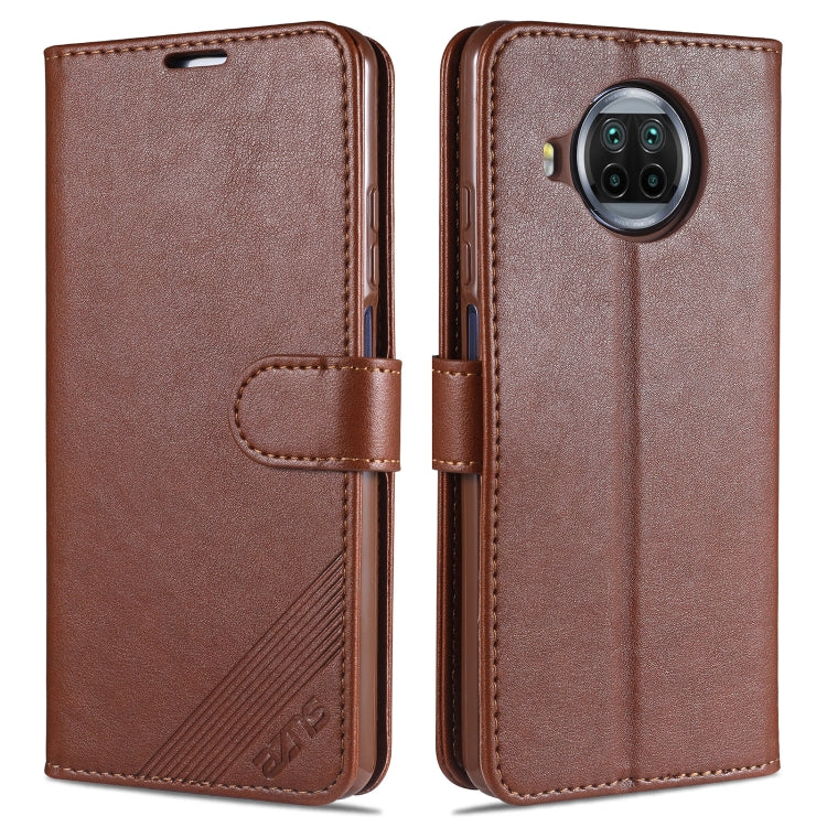 For Xiaomi Mi 10T Lite 5G / Redmi Note 9 Pro 5G AZNS Sheepskin Texture Horizontal Flip Leather Case with Holder & Card Slots & Wallet
