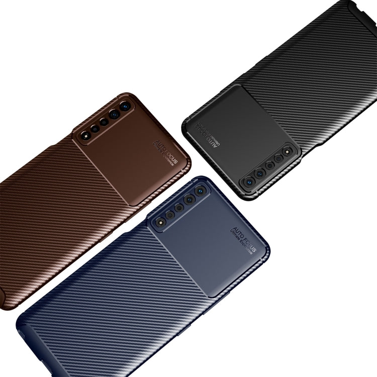 For LG Stylo 7 4G Carbon Fiber Texture Shockproof TPU Case
