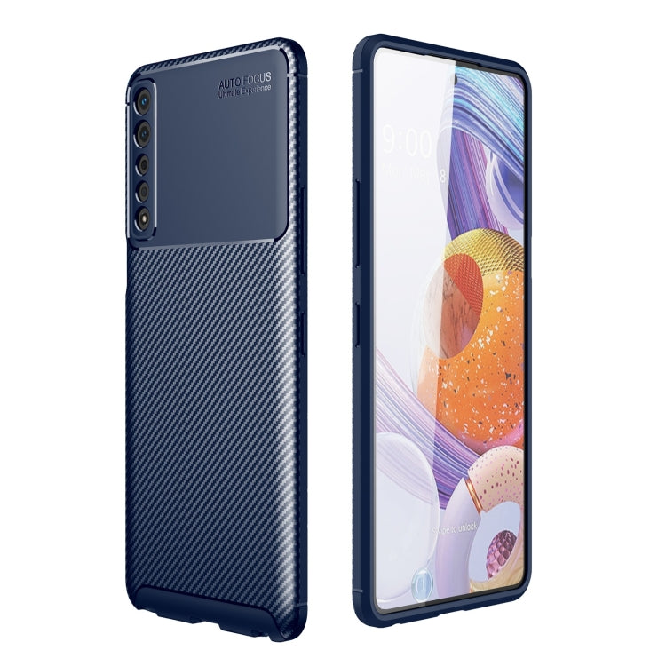 For LG Stylo 7 4G Carbon Fiber Texture Shockproof TPU Case