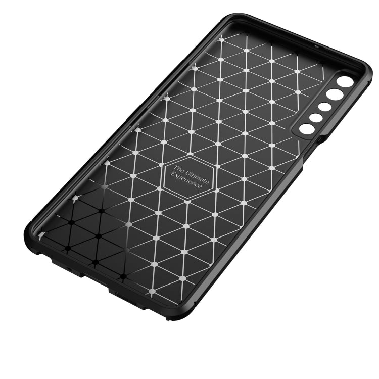 For LG Stylo 7 4G Carbon Fiber Texture Shockproof TPU Case