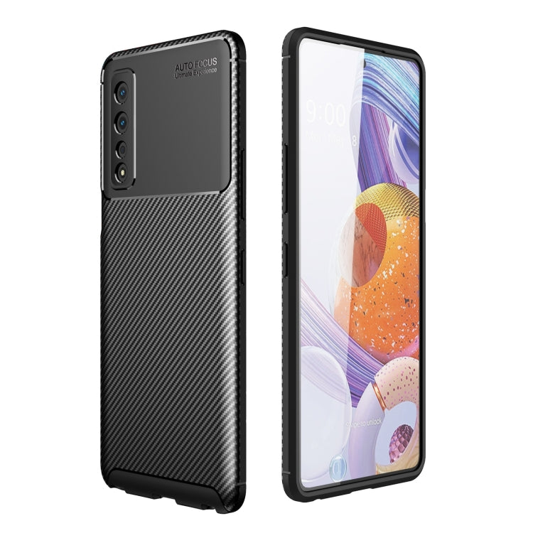 For LG Stylo 7 5G Carbon Fiber Texture Shockproof TPU Case
