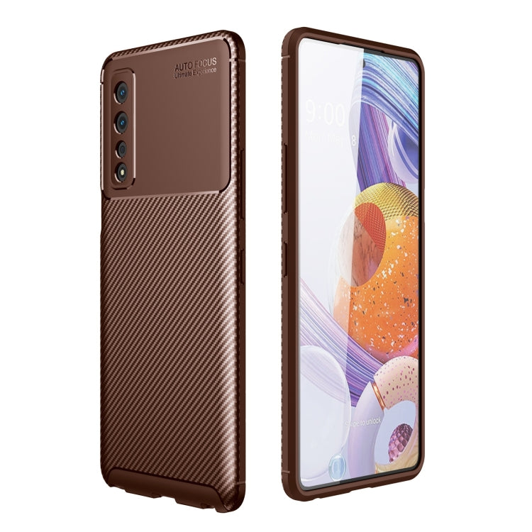 For LG Stylo 7 5G Carbon Fiber Texture Shockproof TPU Case
