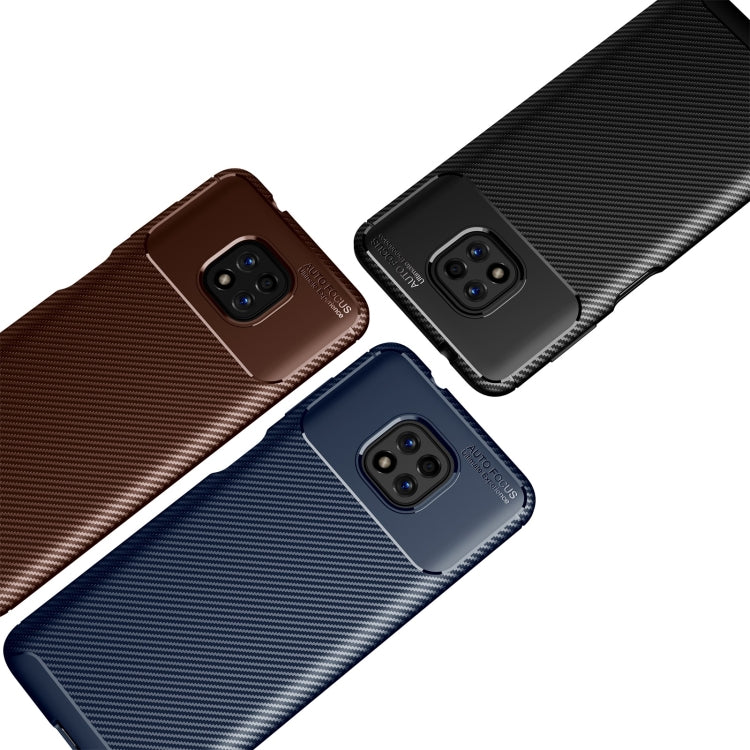For Motorola Moto G Power (2021) Carbon Fiber Texture Shockproof TPU Case