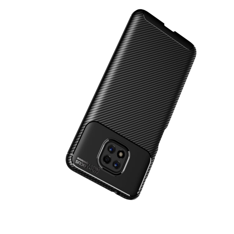 For Motorola Moto G Power (2021) Carbon Fiber Texture Shockproof TPU Case