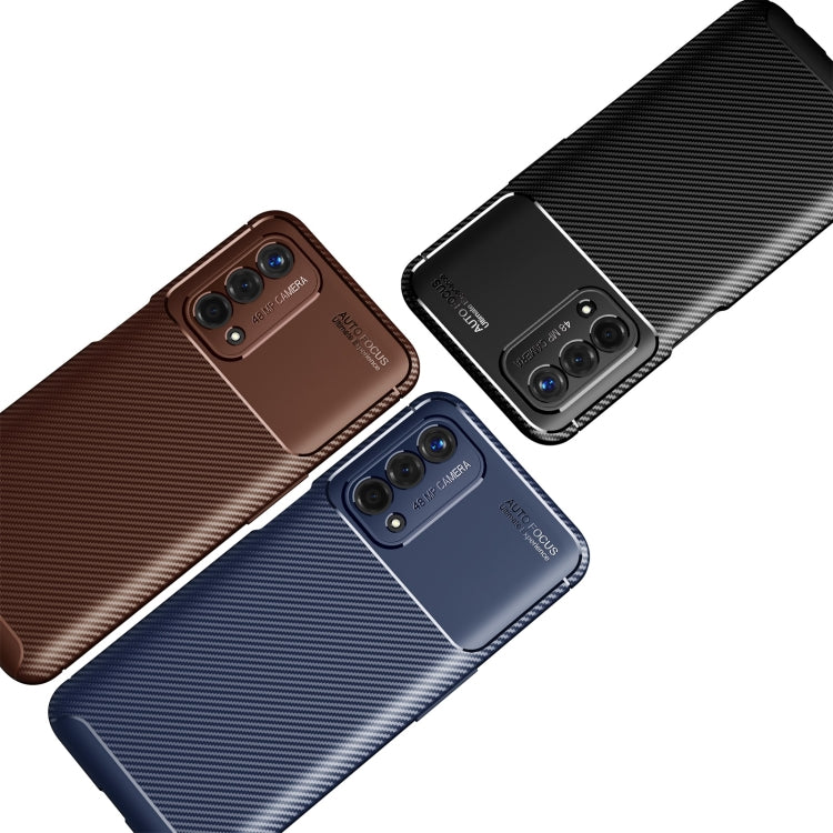 For OPPO A93 5G Carbon Fiber Texture Shockproof TPU Case