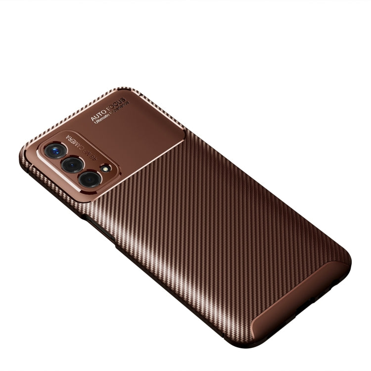 For OPPO A93 5G Carbon Fiber Texture Shockproof TPU Case