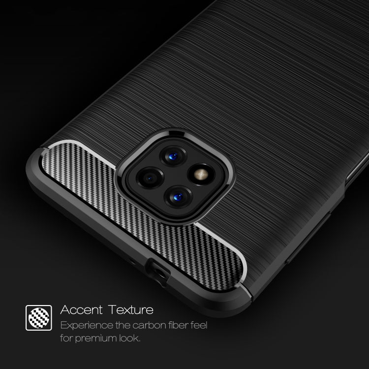 For Motorola Moto G Power (2021) Brushed Texture Carbon Fiber TPU Case