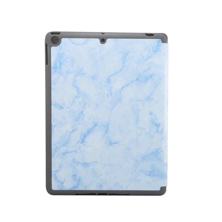 For iPad 10.2 inch Marble Texture Pattern Horizontal Flip Leather Case, with Three-folding Holder & Pen Slot & Sleep / Wake-up Function