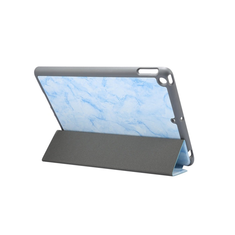 For iPad 10.2 inch Marble Texture Pattern Horizontal Flip Leather Case, with Three-folding Holder & Pen Slot & Sleep / Wake-up Function