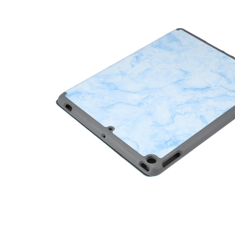 For iPad 10.2 inch Marble Texture Pattern Horizontal Flip Leather Case, with Three-folding Holder & Pen Slot & Sleep / Wake-up Function